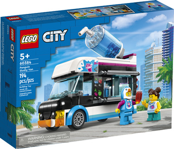 LEGO City 60384 Pingwinia furgonetka ze slushem Samochód Mobilny Sklep Auto