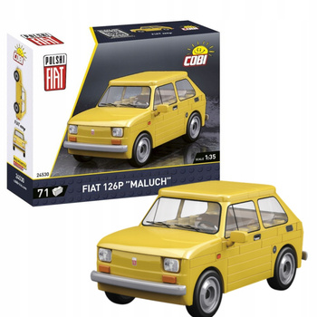 Klocki Cobi Fiat 126P 24530 Żółty maluch