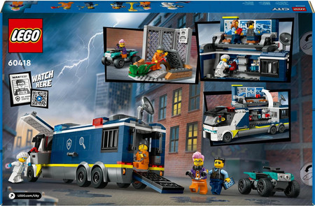 LEGO City Policja Samochód ciężarówka z laboratorium kryminalnym 60418