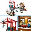 LEGO City 60422 Port Morski ze Statkiem Towarowym Statek Łódź