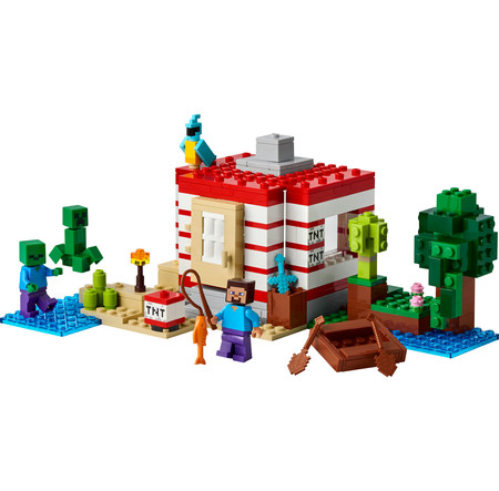LEGO Minecraft 21275 - Dom TNT w Dżungli Papuga Wybuch Zombie Steve Creeper