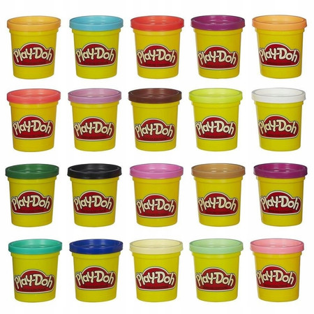 Play-Doh Ciastolina Super zestaw 20 tub A7924