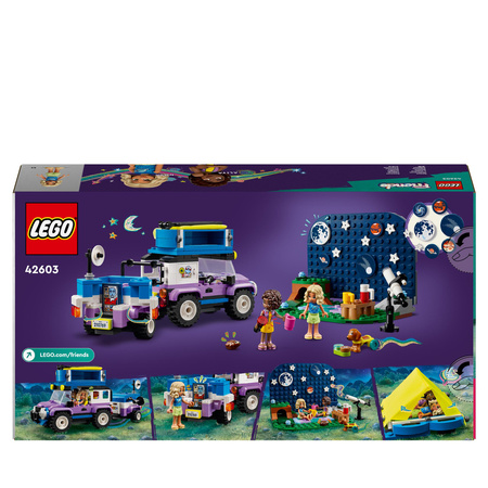 LEGO Friends 42603 Samochód Kamper Obserwatorium Gwiazd Auto Namiot Kosmos