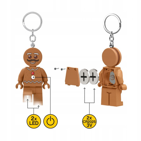 LEGO Latarka Brelok Piernikowy ludek Pierniczek Minifigurka LGL-KE182