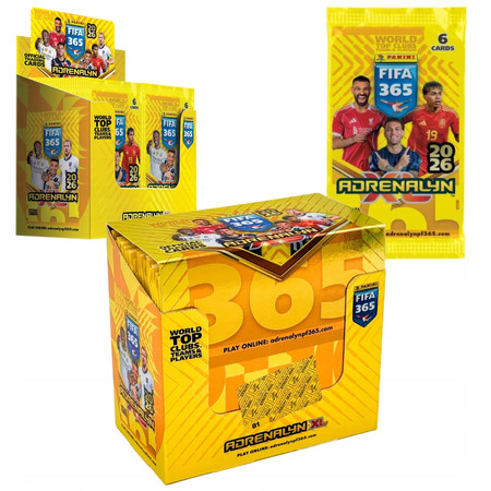 Panini Adrenalyn XL FIFA 365 2026 – BOX 50 saszetek z kartami