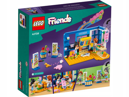 LEGO Friends 41739 Pokój Liann Pracownia Sztuki Sypialnia 2 Figurki + Gekon