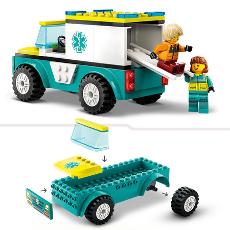 LEGO City 60403 Karetka i snowboardzista Ambulans