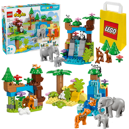 LEGO Duplo 10446 Rodziny dzikich zwierząt 3 w 1 Nowość 2+ Duży Zestaw