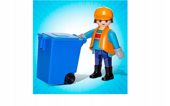 707191 Playmobil Pracownik komunalny Figurka City Śmieciarka