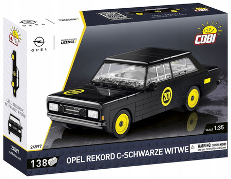 Polskie Klocki COBI 24597 Samochód Opel Rekord C-Schwarze Witwe Auto 1:35