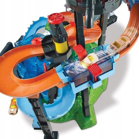 Tor Samochodowy Mattel Hot Wheels City FTB67 Mega Myjnia Atak Krokodyla