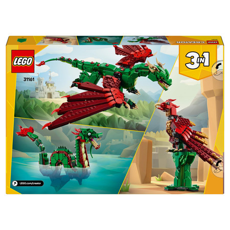 LEGO Creator 3w1 31161 Średniowieczny Smok Wąż Morski Mityczny Feniks