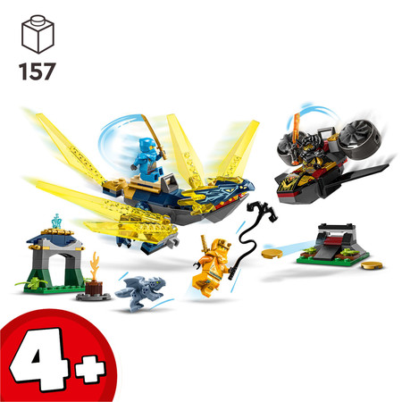 LEGO Ninjago Nya i Arin - bitwa na grzbiecie małego smoka 71798