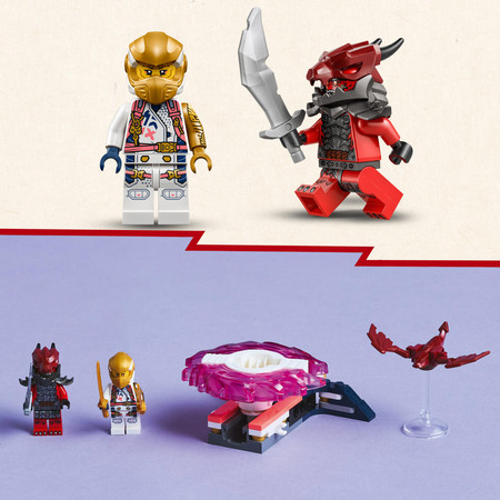LEGO Ninjago 71824 Smoczy Spinner Spinjitzu Sory Wyrzutnia Wojownik Miecz