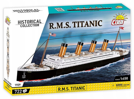 Klocki Cobi Statek RMS Titanic 1929 1: 450 722 Elementy Polski Produkt