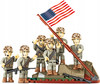 Klocki COBI 2059 Raising the Flag on Iwo Jima 1945 6 FIGUREK MARINES USA