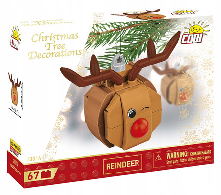 COBI 20014 Christmas tree decorations Ozdoba na choinkę Renifer Rudolf
