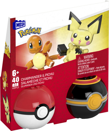 Klocki konstrukcyjne MEGA Zestaw klocków Pokemon - Charmander i Pichu