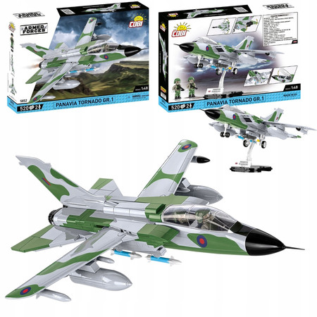 Klocki Wojskowe Cobi 5852 Samolot Myśliwiec Panavia Tornado 2 Figurki