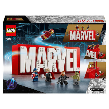 LEGO 76313 Marvel Super Heroes - Logo MARVEL z minifigurkami Nowość
