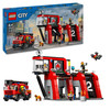 LEGO City Straż Pożarna Remiza + Samochód Wóz Strażacki 5 figurek 60414