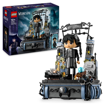 LEGO Wednesday Addams 76780 Brama Akademii Nevermore Akcesoria 2 w 1