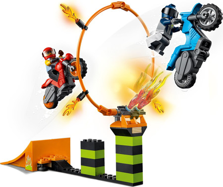LEGO City Stuntz 60299 Konkurs Kaskaderski 2x Motocykl + Rampa Wyskocznia