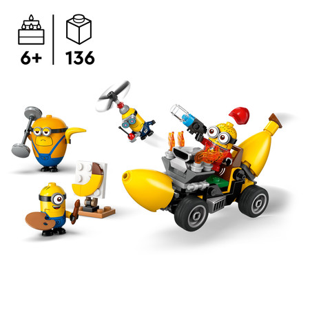LEGO Minionki 75580 Minionki i Bananowóz Pojzd Figurki Akcesoria
