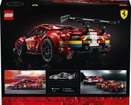 LEGO Samochód Wyścigowy Ferrari 488 GTE Duży 1682e 42125