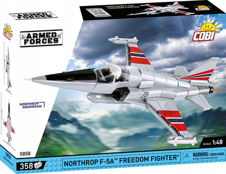 Klocki Wojskowe Cobi 5858 Model Samolot Northrop F-5A Freedom Fighter 358EL