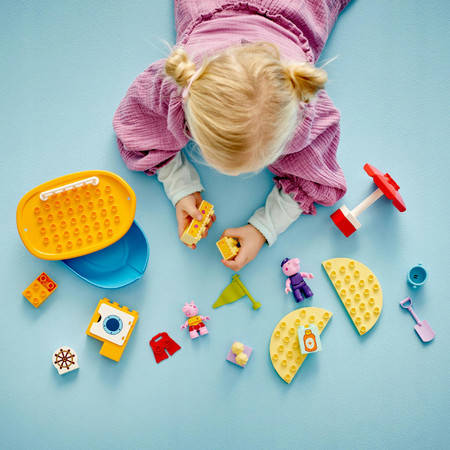 LEGO Duplo 10432 Świnka Peppa i Rejs Łodzią Statek Duże Klocki dla 2 3 4lat