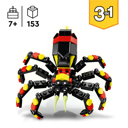LEGO 31159 Creator 3w1 Dzikie zwierzęta niezwykły pająk Skorpion Wąż Nowość