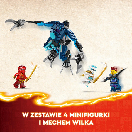 LEGO Ninjago Ruchomy Mech Żywiołu Ognia Kaia 71808 4 Figurki Zane Jordana