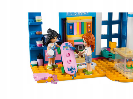 LEGO Friends 41739 Pokój Liann Pracownia Sztuki Sypialnia 2 Figurki + Gekon