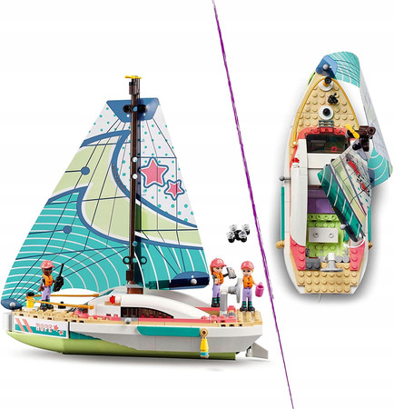 LEGO Friends 41716 Stephanie i Przygoda Pod Żaglami Łódź Statek + Akcesoria