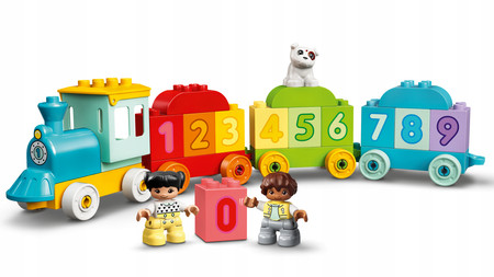 OUTLET LEGO Duplo 10954 Pociąg cyferkami Nauka Liczenia Duże klocki dla 2 3 4 latk