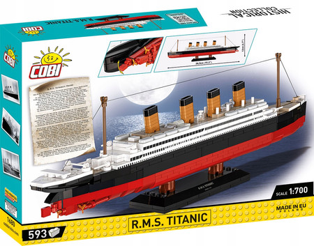 Polskie Klocki Cobi 1680 Statek R.M.S. TITANIC Klocki Historyczne Model