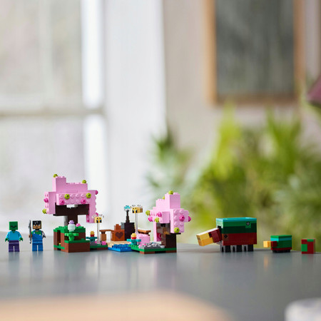 LEGO Minecraft 21260 Wiśniowy Ogród Sunny Zombie 2x Pszczoła 2x Niuchacz