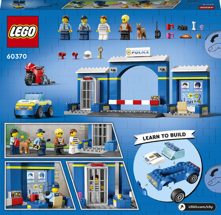 OUTLET LEGO City Policja Posterunek Samochód Radiowóz Auto Motor 4+ Łatwe 60370