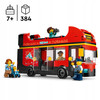 LEGO City 60407 Autobus Czerwony Piętrowy Autokar 5 Figurek Zdejmowany Dach