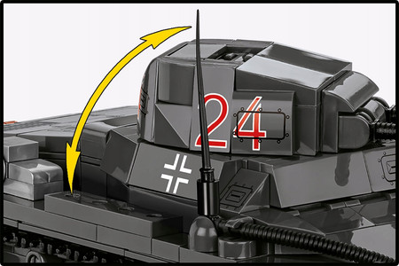 COBI 2660 Niemiecki Czołg Panzer I Ausf.B Blitzkrieg na froncie zachodnim