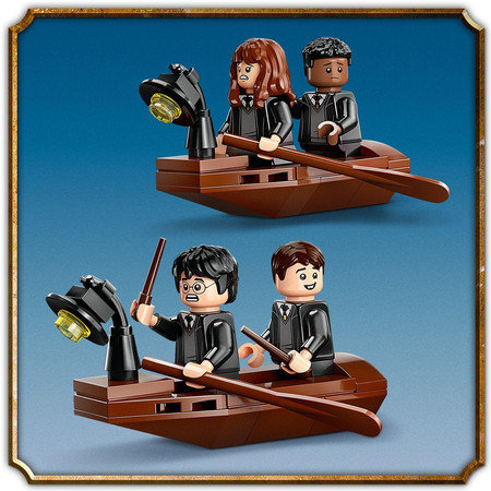LEGO Harry Potter 76426 Przystań Dom przy Hogwarcie 2 Łódki 5 Figurek Sowa