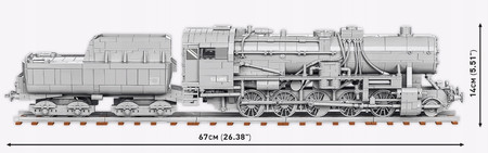 Cobi 6281 Lokomotywa Baureihe Duży Zestaw 2476 El.