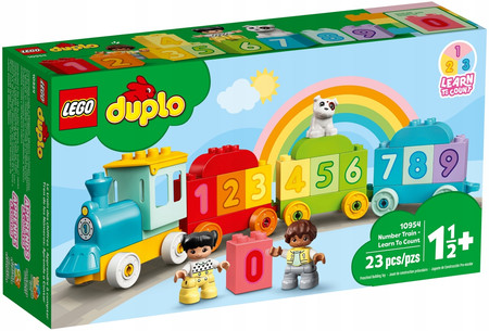 OUTLET LEGO Duplo 10954 Pociąg cyferkami Nauka Liczenia Duże klocki dla 2 3 4 latk