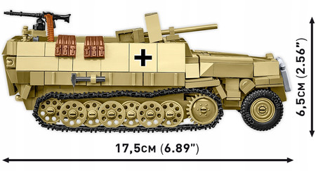 COBI HC WWII HALF-TRACK SD.KFZ.251/10 AUSF.D 500 KL. 3130