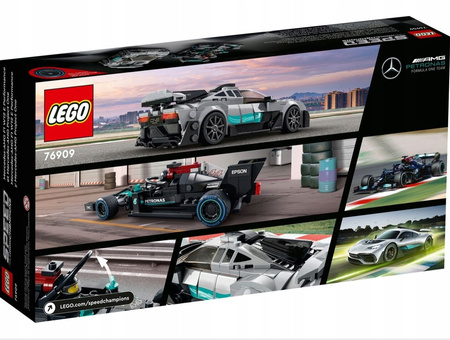 LEGO Speed 76909 2x Samochód Mercedes AMG F1 W12 E Performance AMG ONE Auta