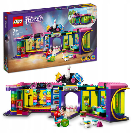 LEGO Friends 41708 Automat w dyskotece Kręgielnia Strefa Gier 3 Figurki