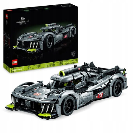 LEGO Technic 42156 Samochód PEUGEOT 9X8 Le Mans Hybrid Duży Zestaw 1775 EL.