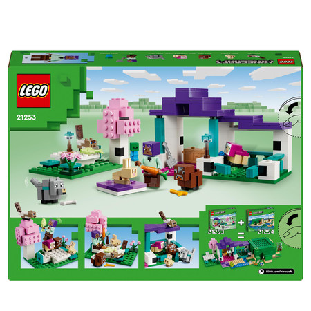 LEGO Minecraft 21253 Rezerwat zwierząt EFE Owca Wilk Królik Kot mały Zombie