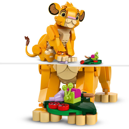 LEGO Disney 43243 Król Lew lwiątko Simba Lew Simba z Króla Lwa